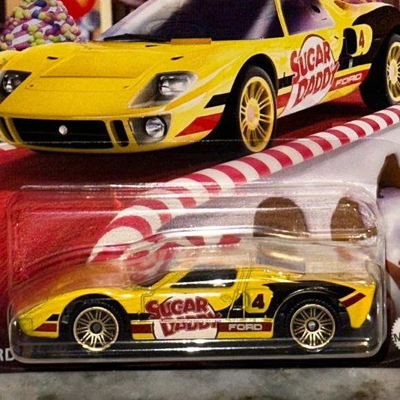 MATCHBOX 2024 CANDY CARS Mix 1 - SUGAR DADDY POP 1/64 #2 of 6 NEW Ford GT40 - Picture 1 of 6